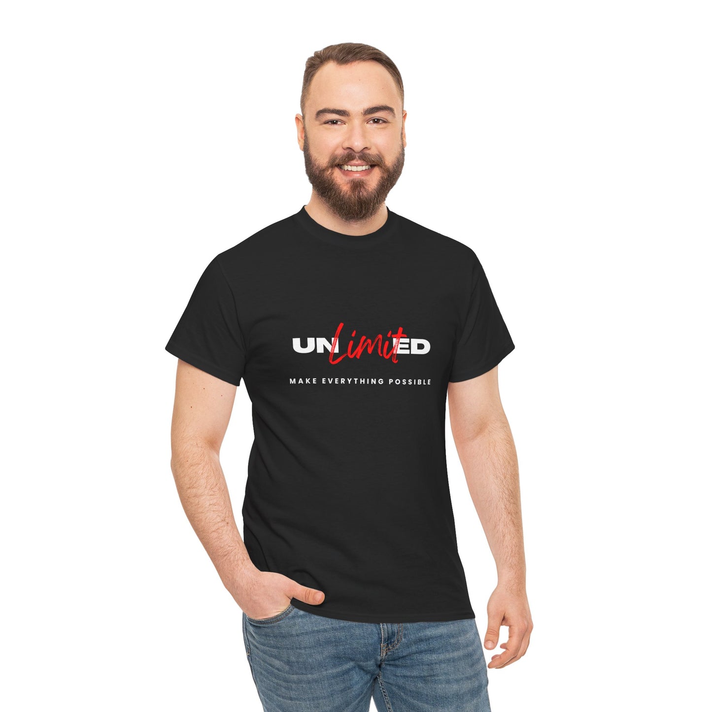 Unlimited Potential Unisex Heavy Cotton Tee | Make Everything Possible Shirt