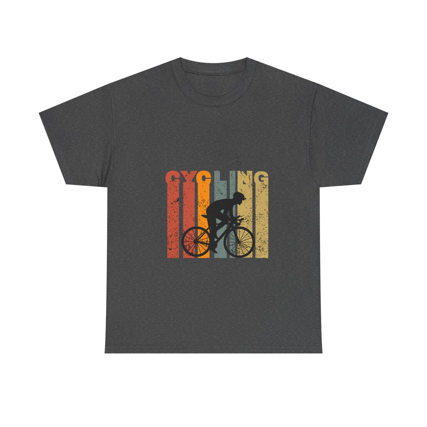 Vintage Cycling Unisex Heavy Cotton Tee - Perfect for Bike Lovers