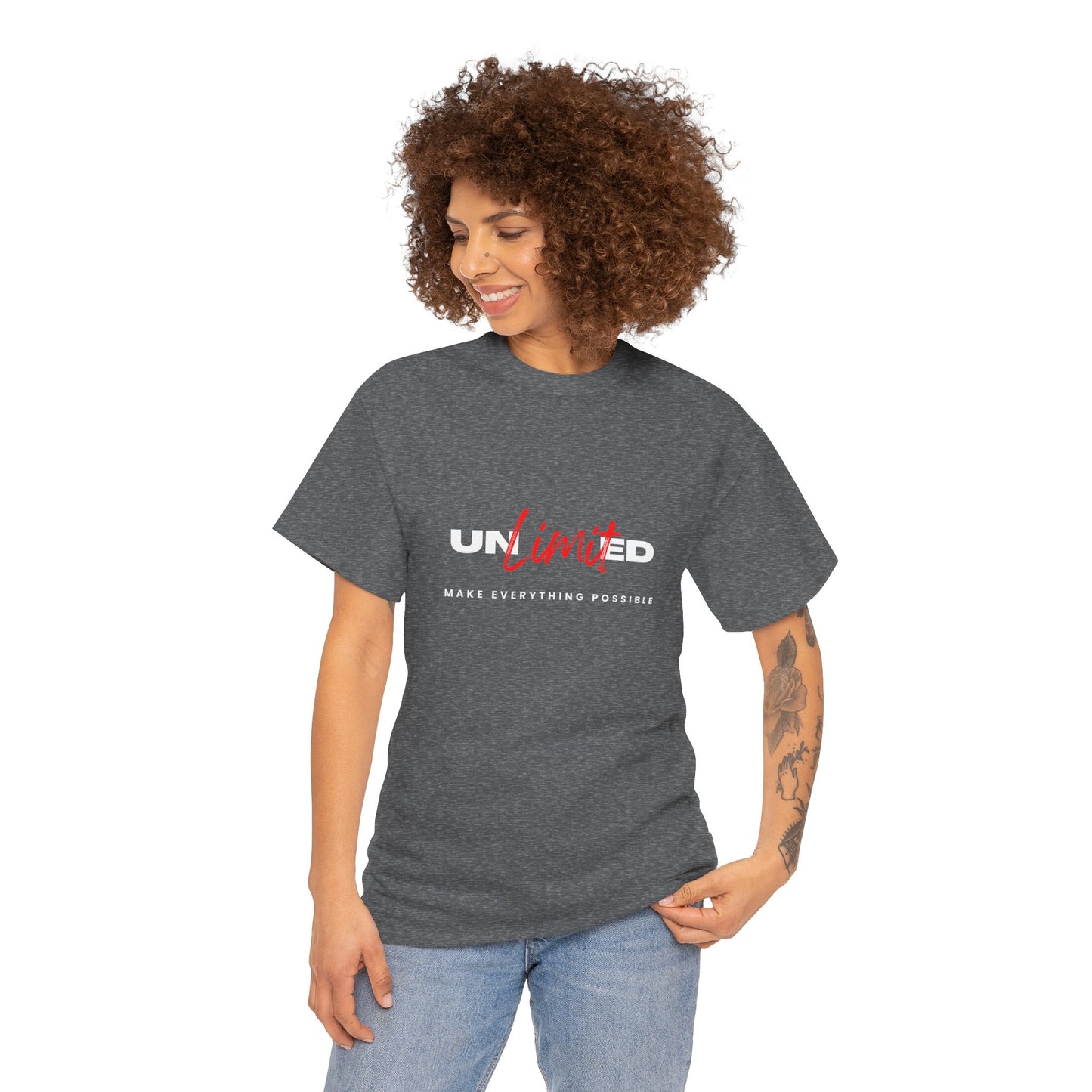 Unlimited Potential Unisex Heavy Cotton Tee | Make Everything Possible Shirt