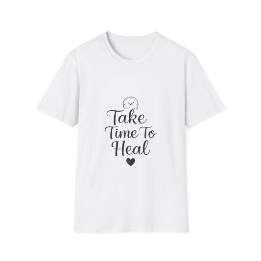 Take Time To Heal | Mental Health Tee - Positivity Prints