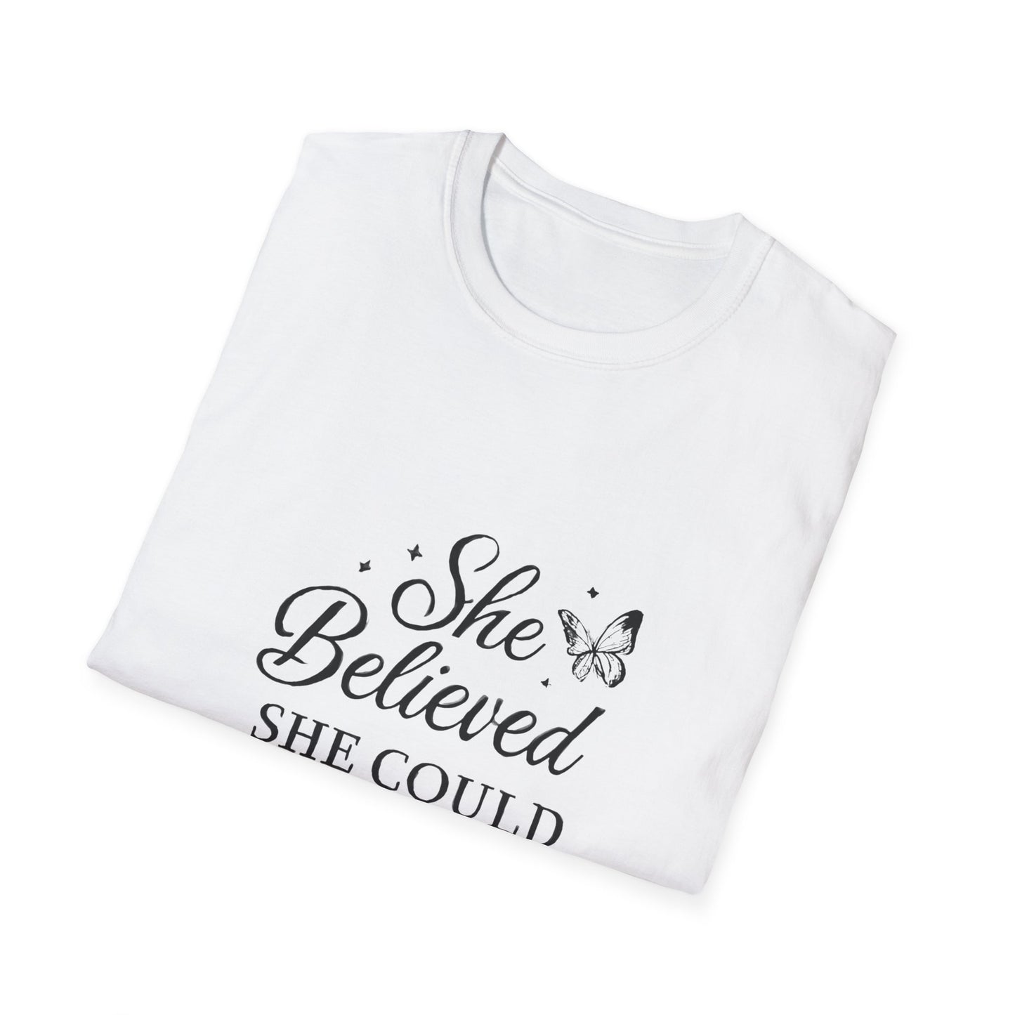 She Believed She Could So She Did Motivational T‑Shirt – Inspirational Quote Graphic Tee