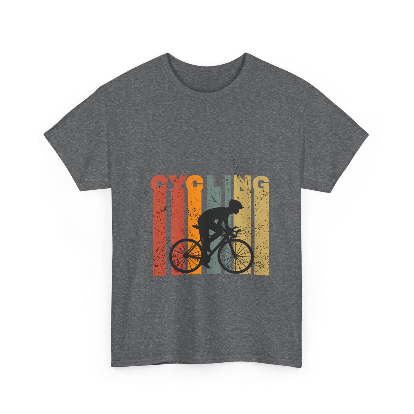 Vintage Cycling Unisex Heavy Cotton Tee - Perfect for Bike Lovers