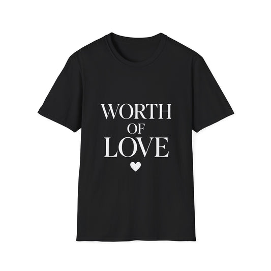 Worthy Of Love self love t-shirt by Positivity Prints