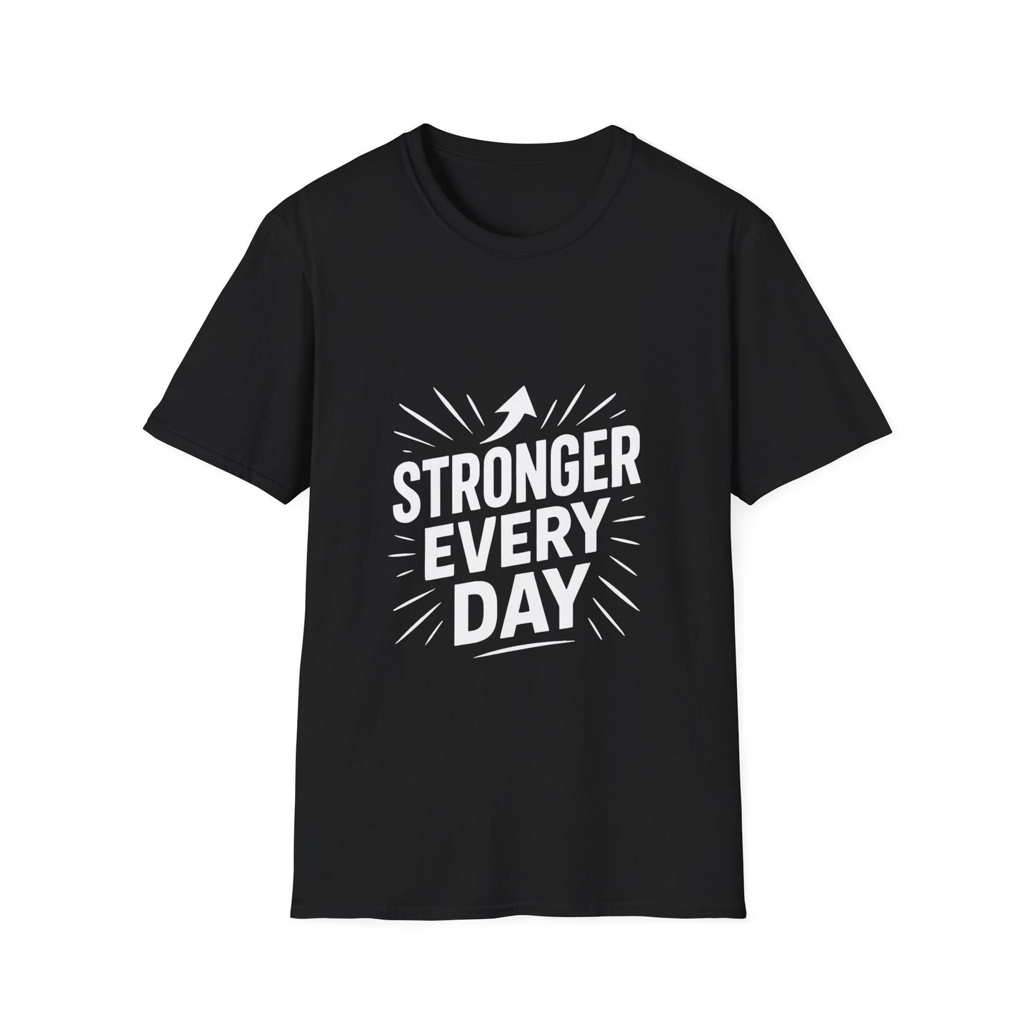 Stronger Every Day growth mindset t-shirt by Positivity Prints