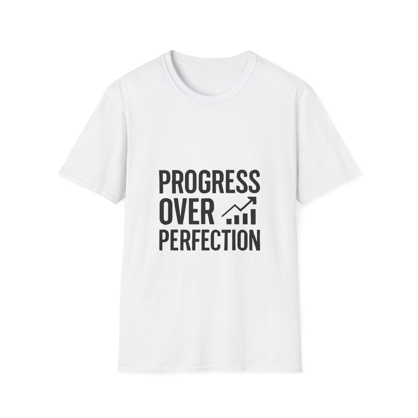 Progress Over Perfection growth mindset t-shirt by Positivity Prints