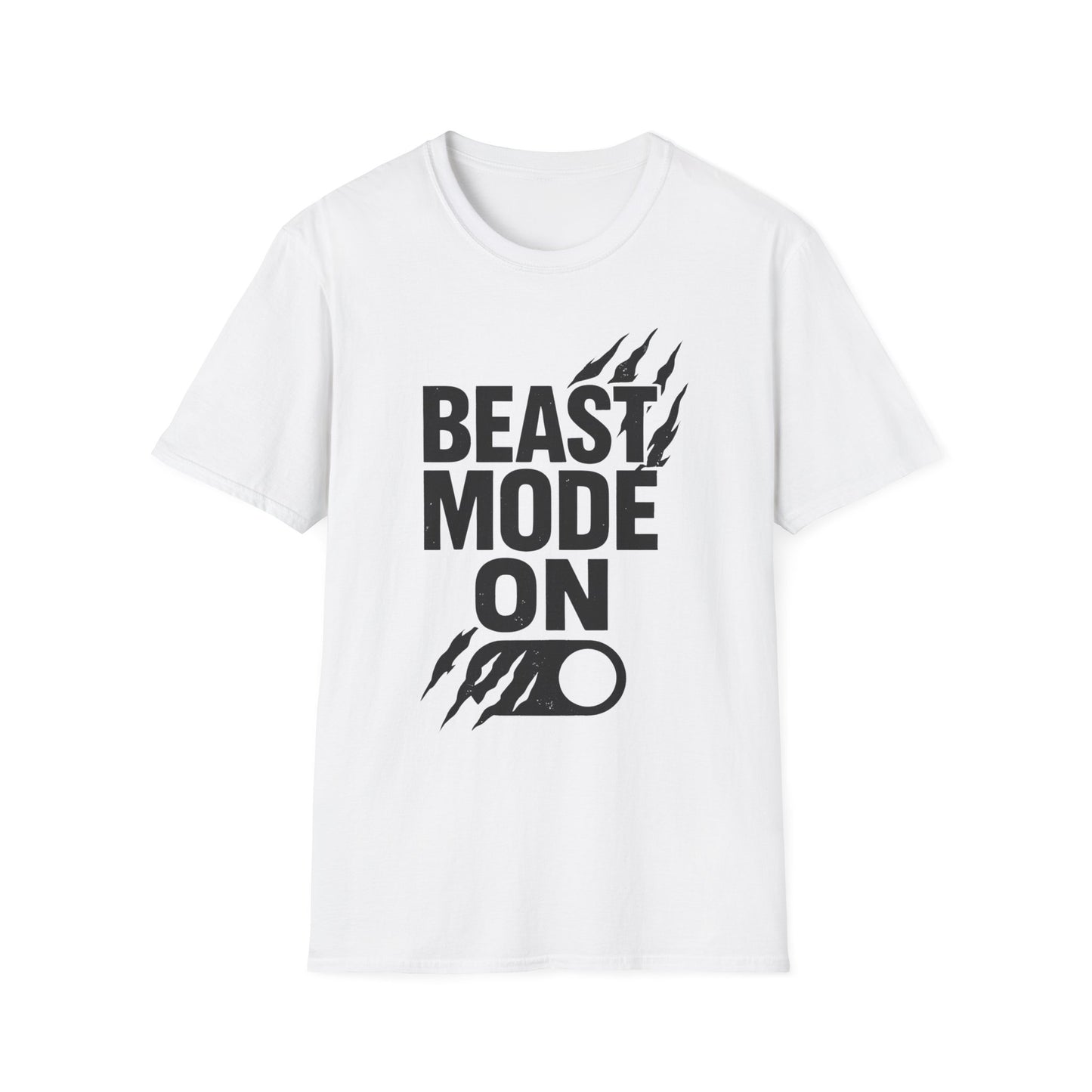 Beast Mode On gym motivation t-shirt by Positivity Prints