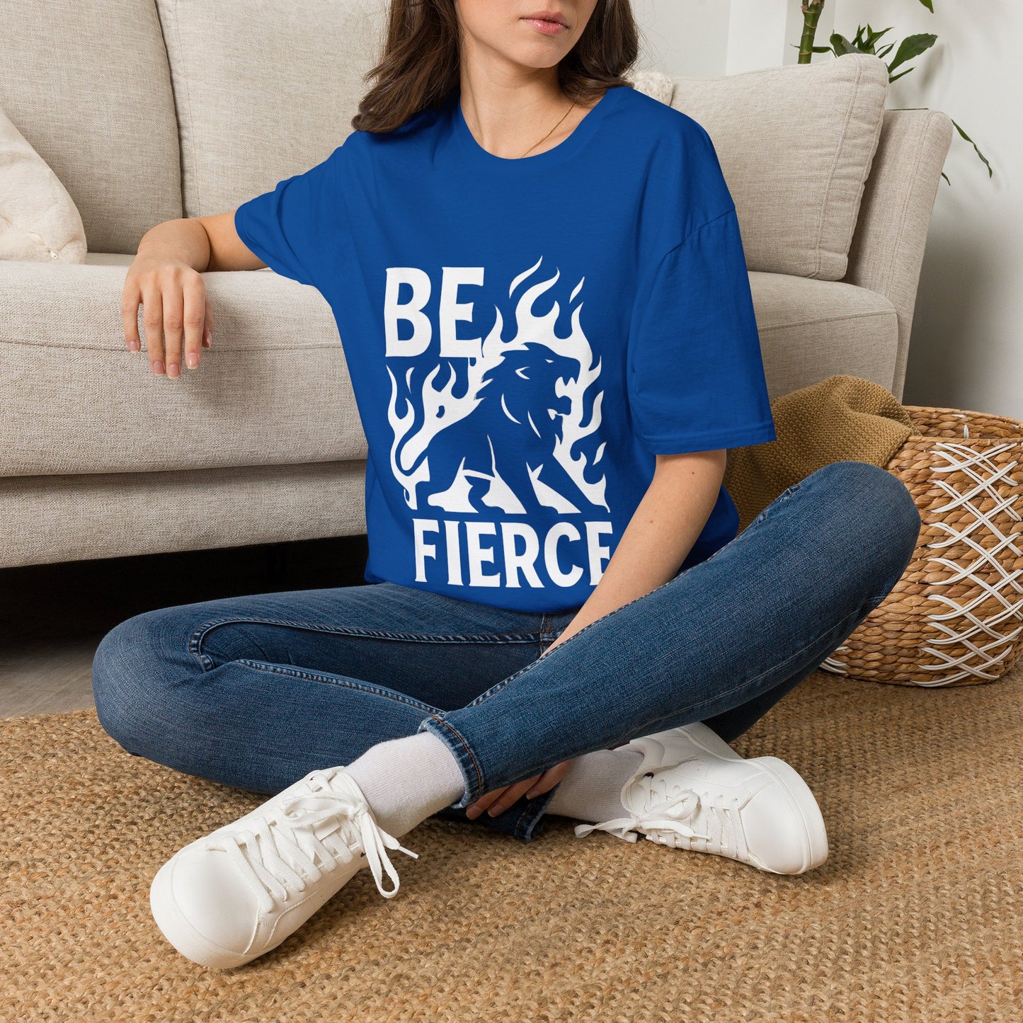 Be Fierce Motivational T‑Shirt – Inspirational Quote Graphic Tee