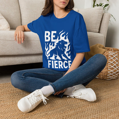 Be Fierce Motivational T‑Shirt – Inspirational Quote Graphic Tee