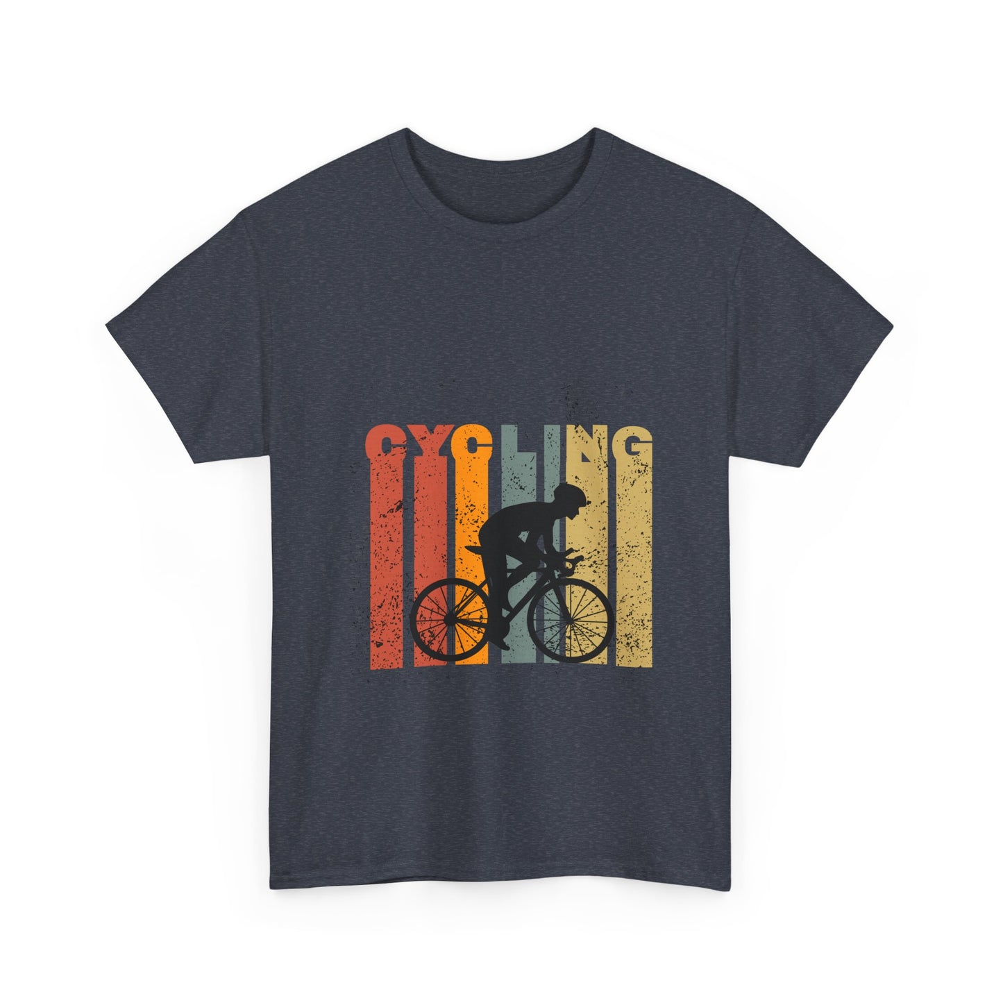 Vintage Cycling Unisex Heavy Cotton Tee - Perfect for Bike Lovers