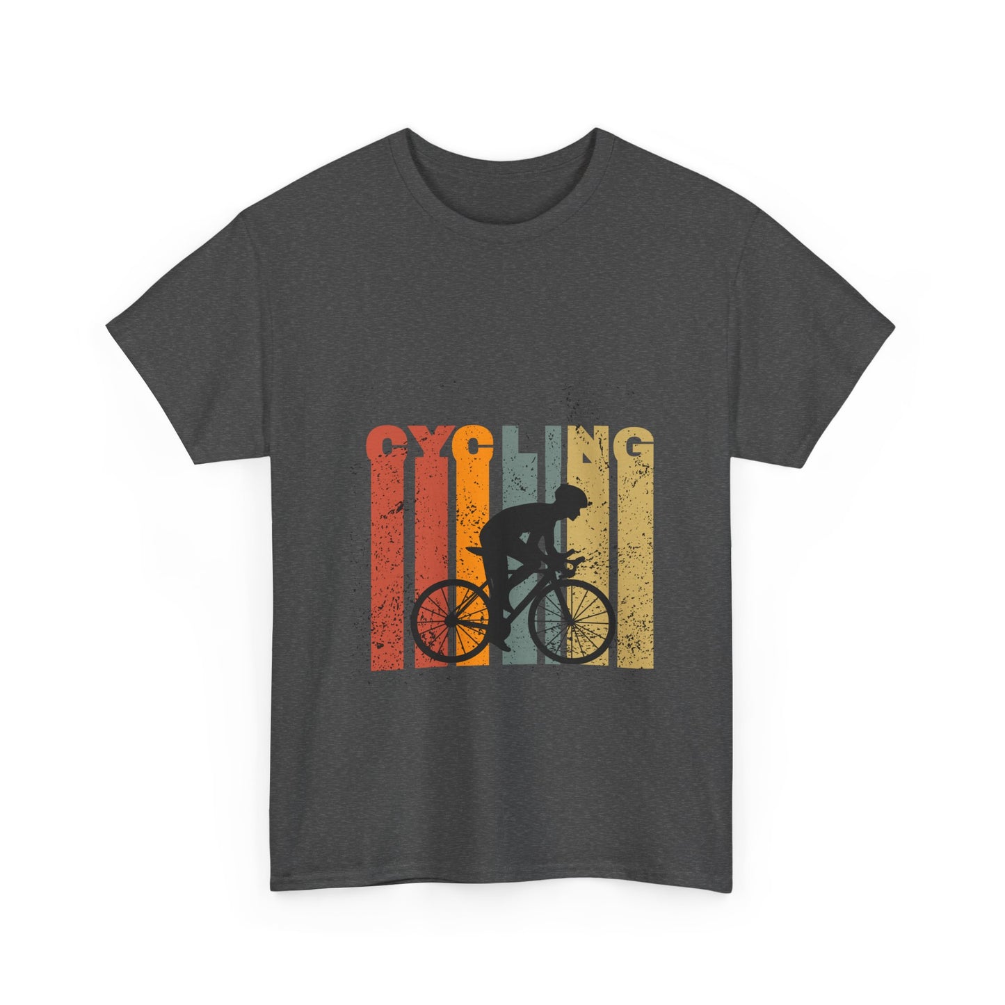 Vintage Cycling Unisex Heavy Cotton Tee - Perfect for Bike Lovers