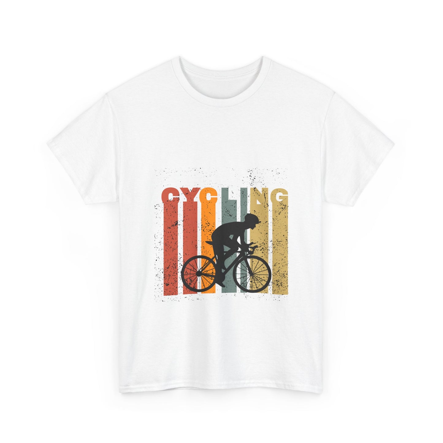 Vintage Cycling Unisex Heavy Cotton Tee - Perfect for Bike Lovers