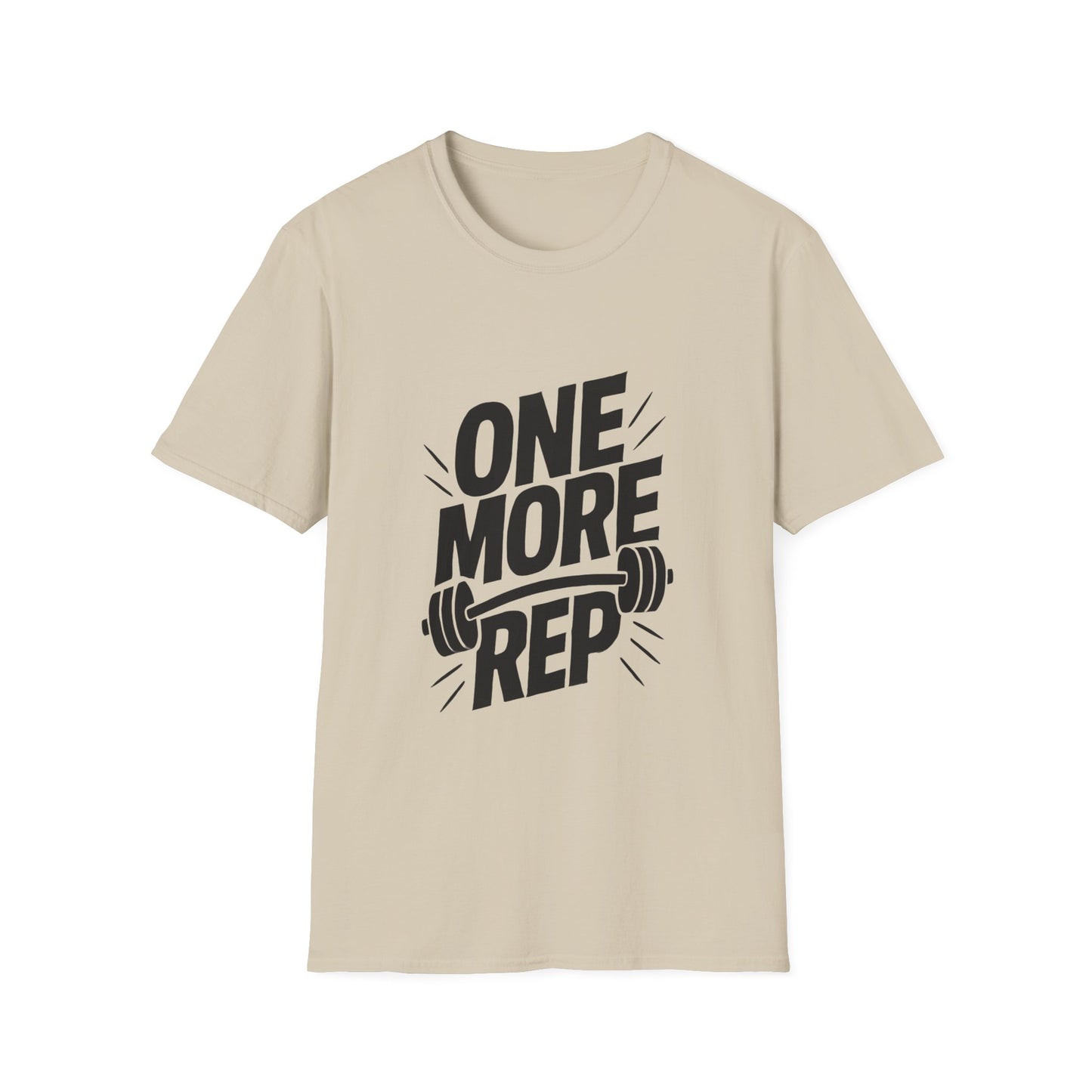 One More Rep gym workout t-shirt by Positivity Prints