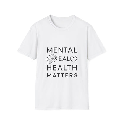 Mental Health Matters mental health t-shirt by Positivity Prints