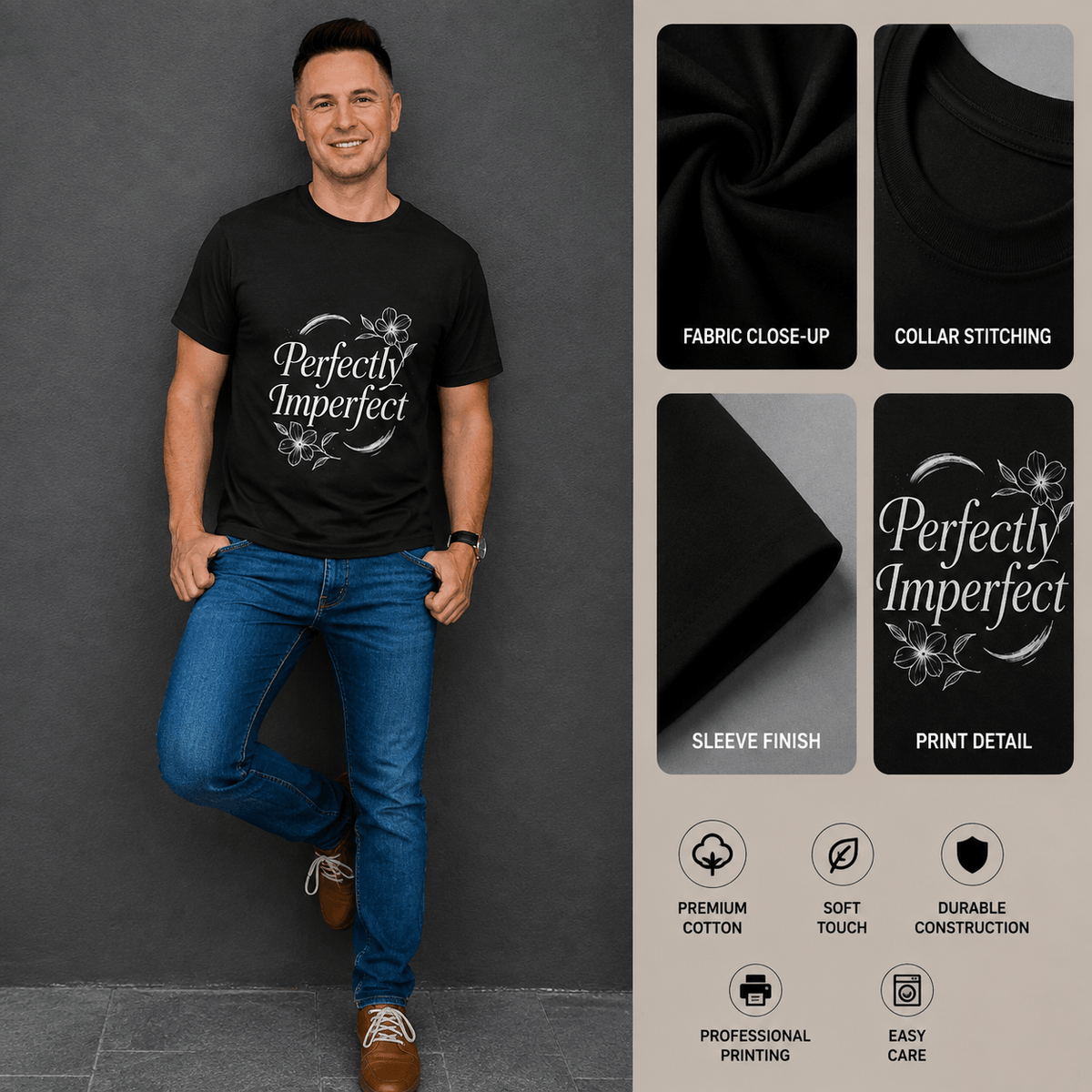 Perfectly Imperfect | Self Love Tee Inspirational Graphic Tee