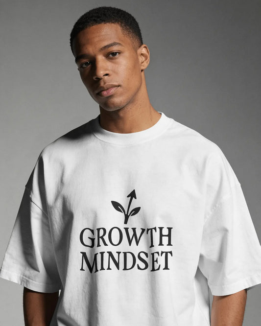 Growth Mindset positive thinking t-shirt by Positivity Prints