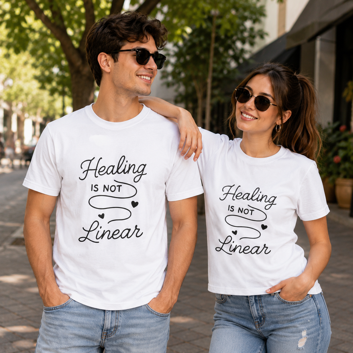 Healing Is Not Linear | Mental Health Tee