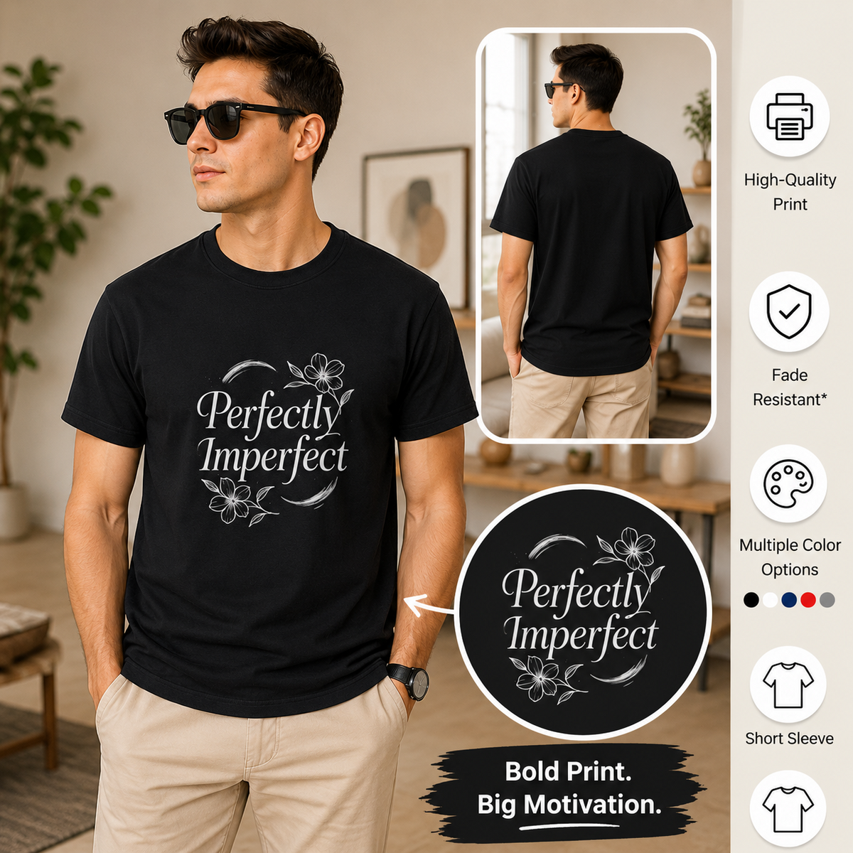 Perfectly Imperfect | Self Love Tee Inspirational Graphic Tee