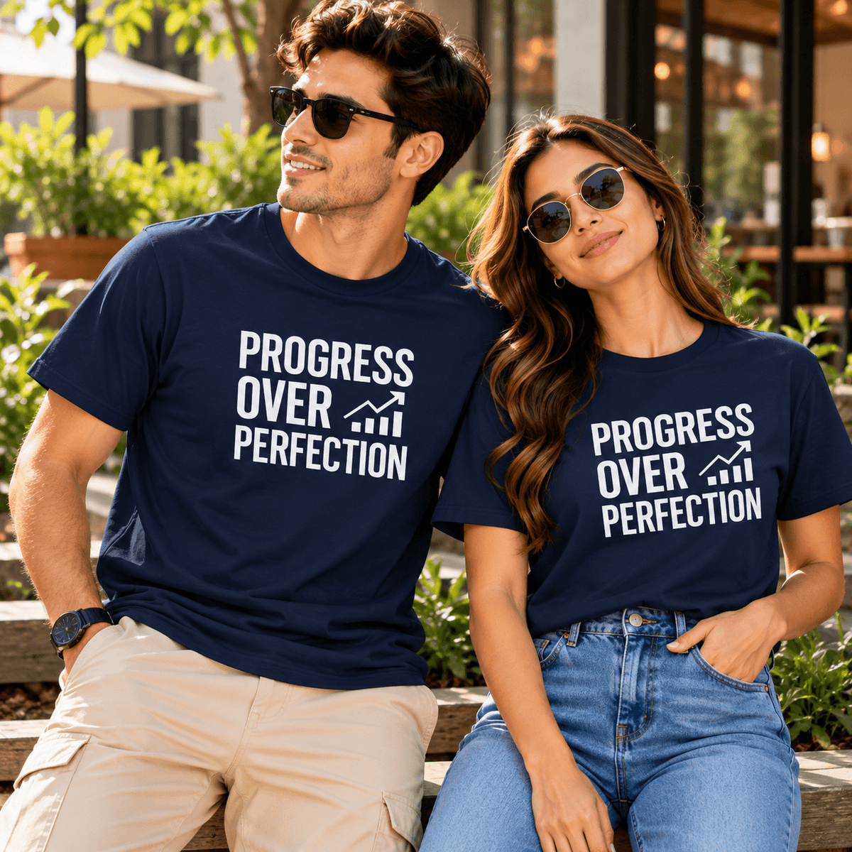 Progress Over Perfection | Growth Mindset Tee Inspirational Graphic Tee