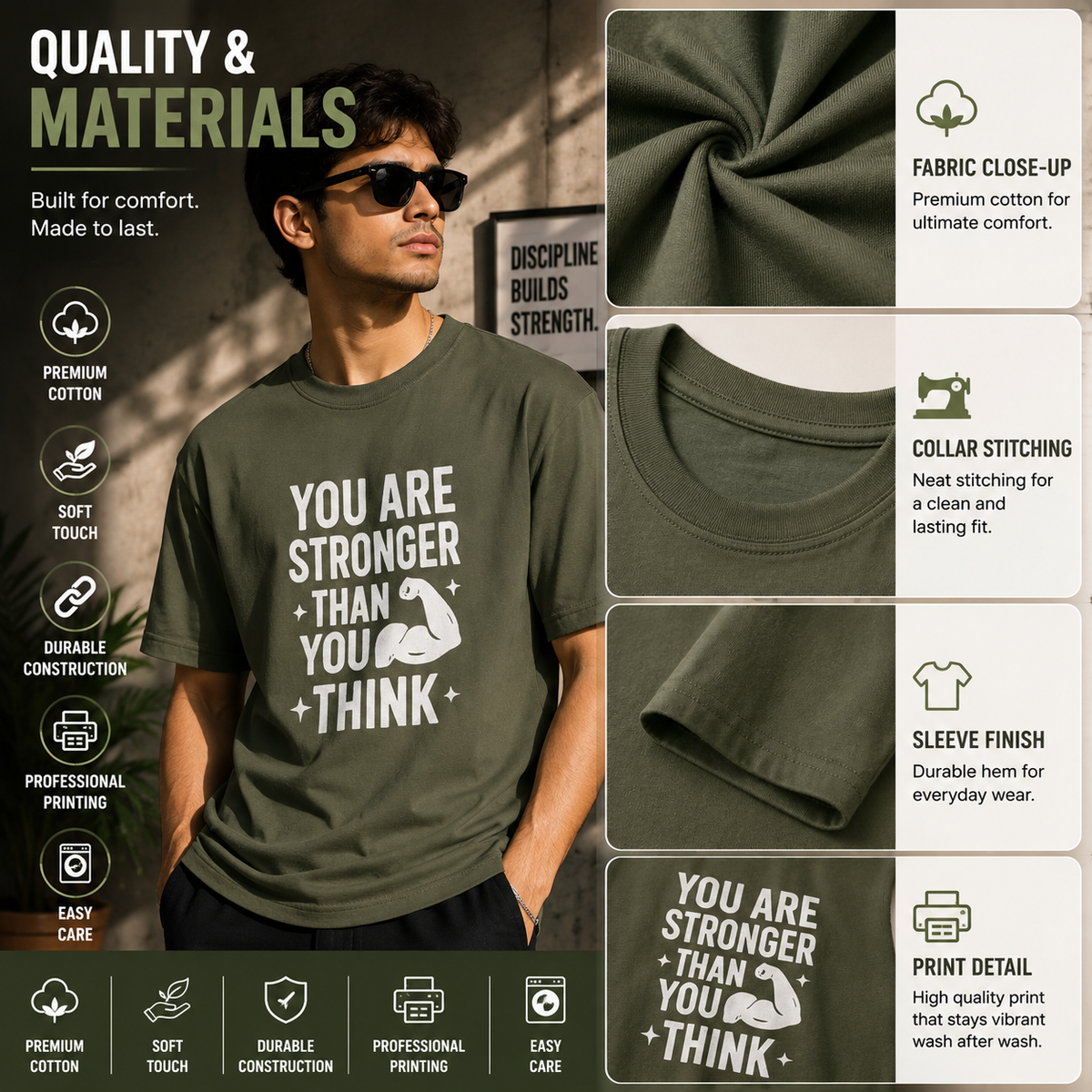 You Are Stronger Than You Think | Mental Health Graphic Tee