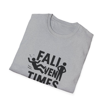 Fall Seven Times Stand Eight | Resilience Tee - Positivity Prints