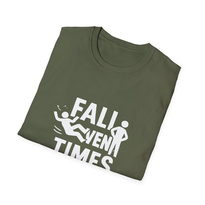 Fall Seven Times Stand Eight | Resilience Tee - Positivity Prints