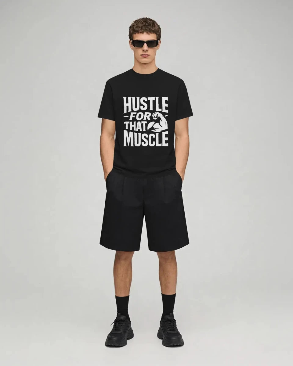 Hustle For That Muscle | Gym Motivation Tee - Positivity Prints