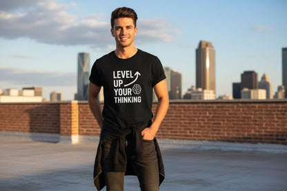 Level Up Your Thinking | Growth Mindset Tee - Positivity Prints