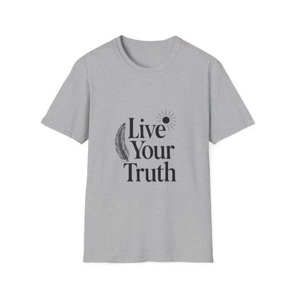 Live Your Truth | Authentic Self Tee - Positivity Prints