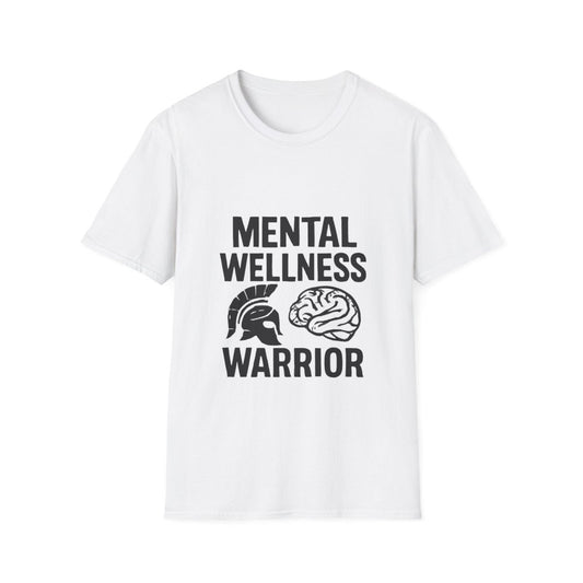 Mental Wellness Warrior | Mental Health Tee - Positivity Prints