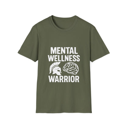 Mental Wellness Warrior | Mental Health Tee - Positivity Prints