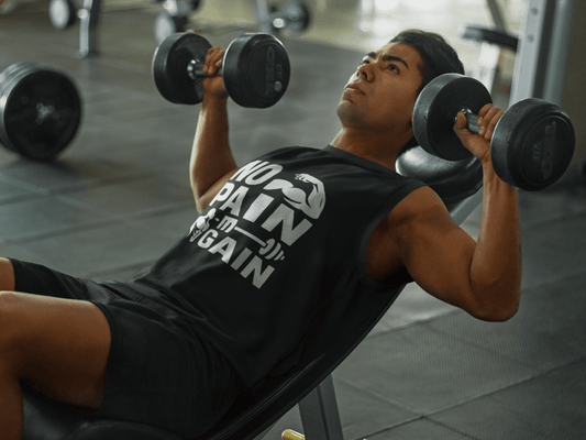 No Pain No Gain | Gym Motivation Tee - Positivity Prints