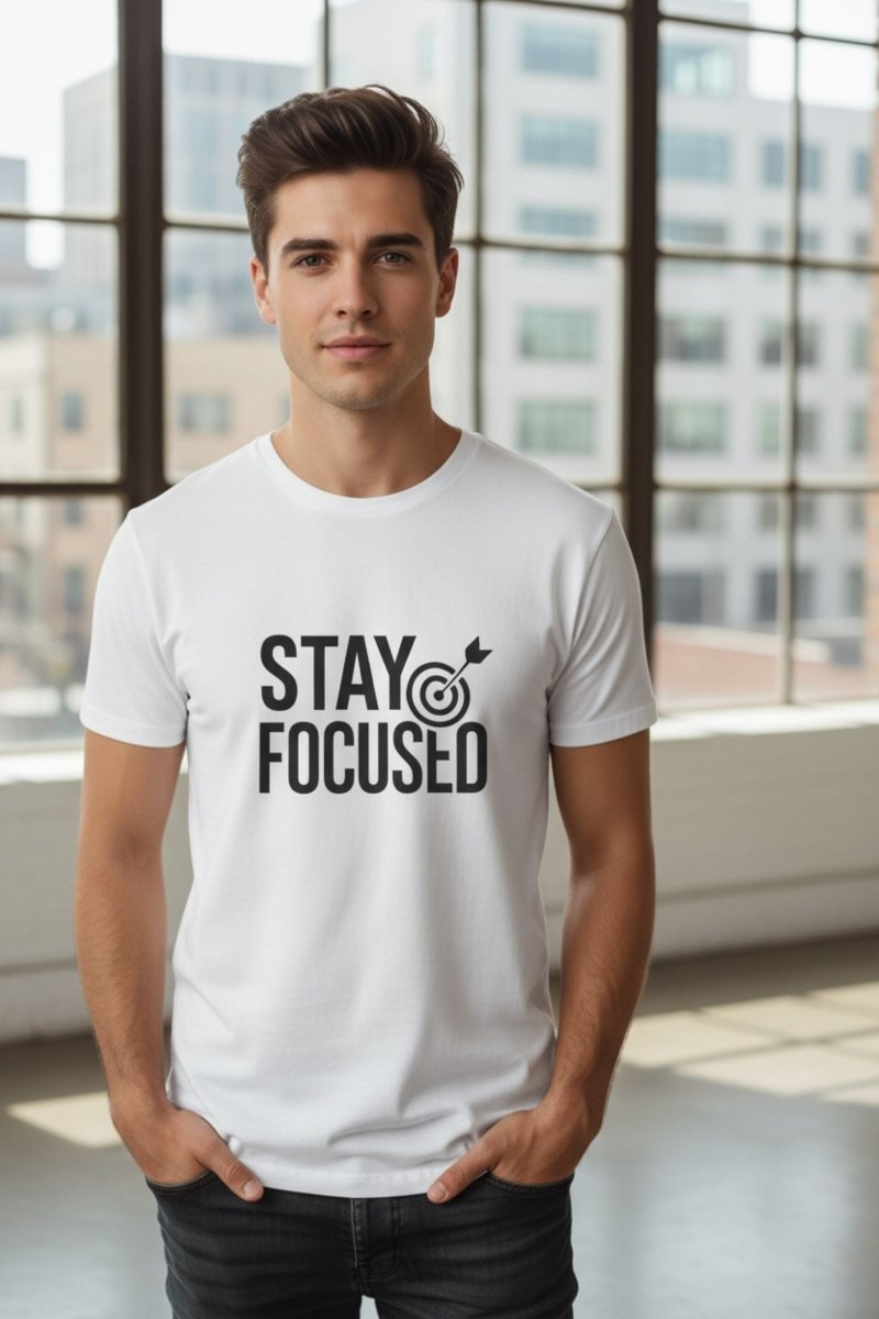 Stay Focused | Mindset Motivation Tee - Positivity Prints