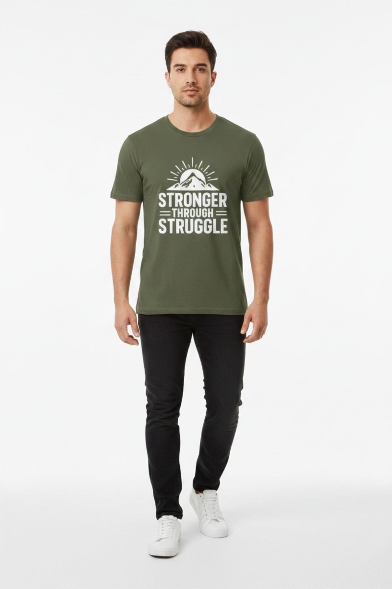 Stronger Through Struggle | Resilience Tee - Positivity Prints