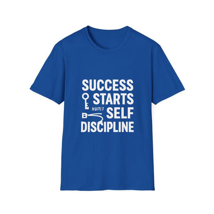 Success Starts With Discipline | Success Mindset Tee - Positivity Prints