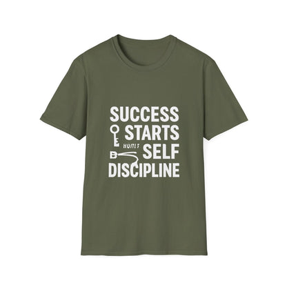 Success Starts With Discipline | Success Mindset Tee - Positivity Prints