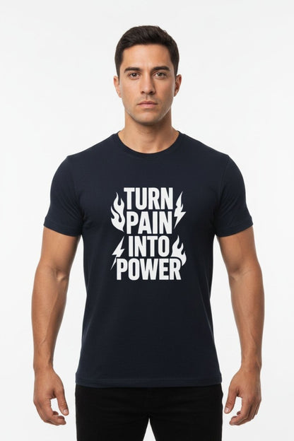 Turn Pain Into Power | Mental Strength Tee - Positivity Prints