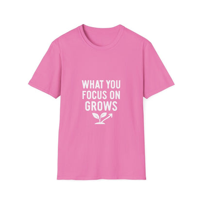What You Focus On Grows | Growth Mindset Tee - Positivity Prints